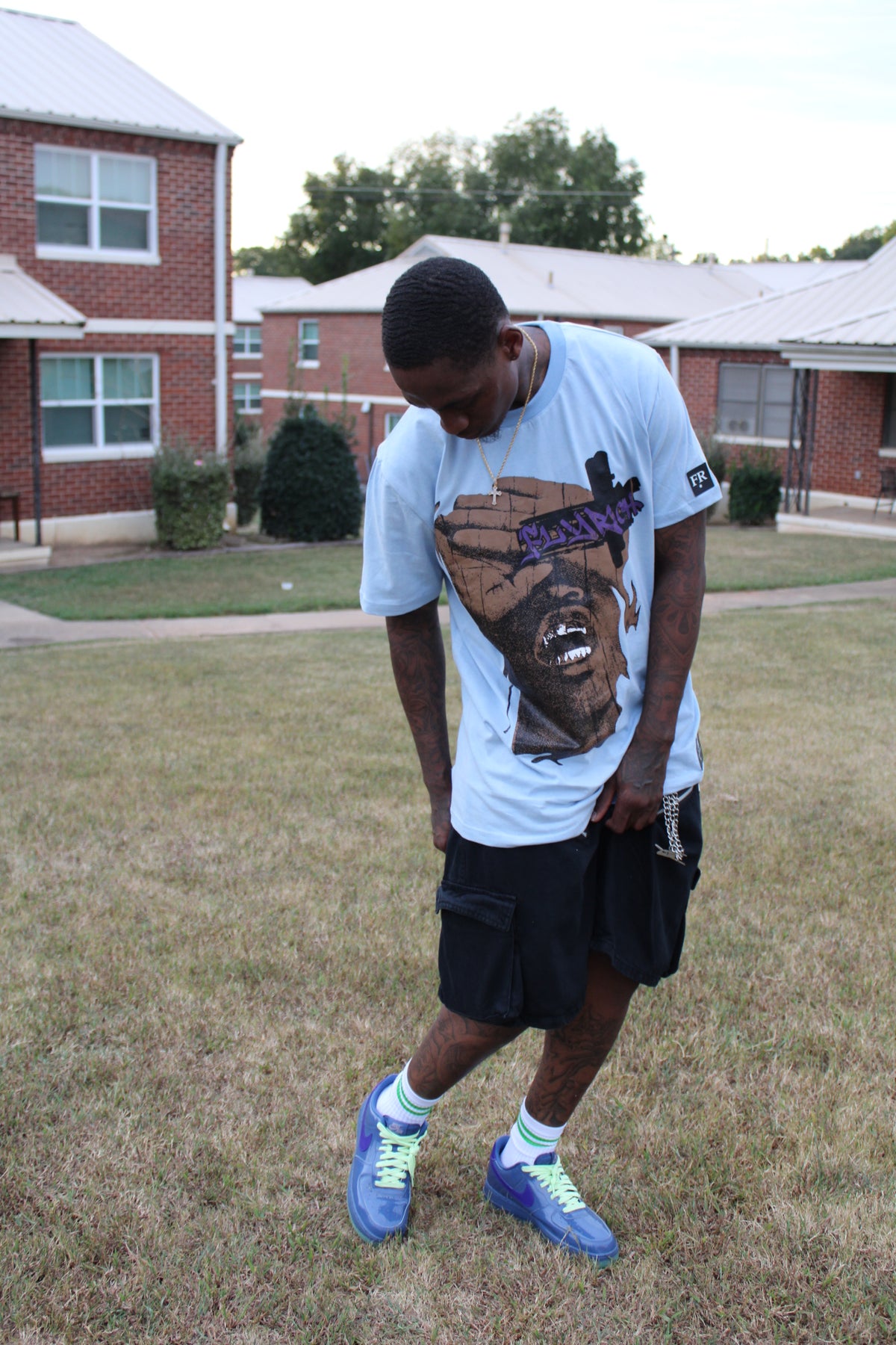 FLYRICH PRIVATE FLIGHT GRAPHIC TEE
