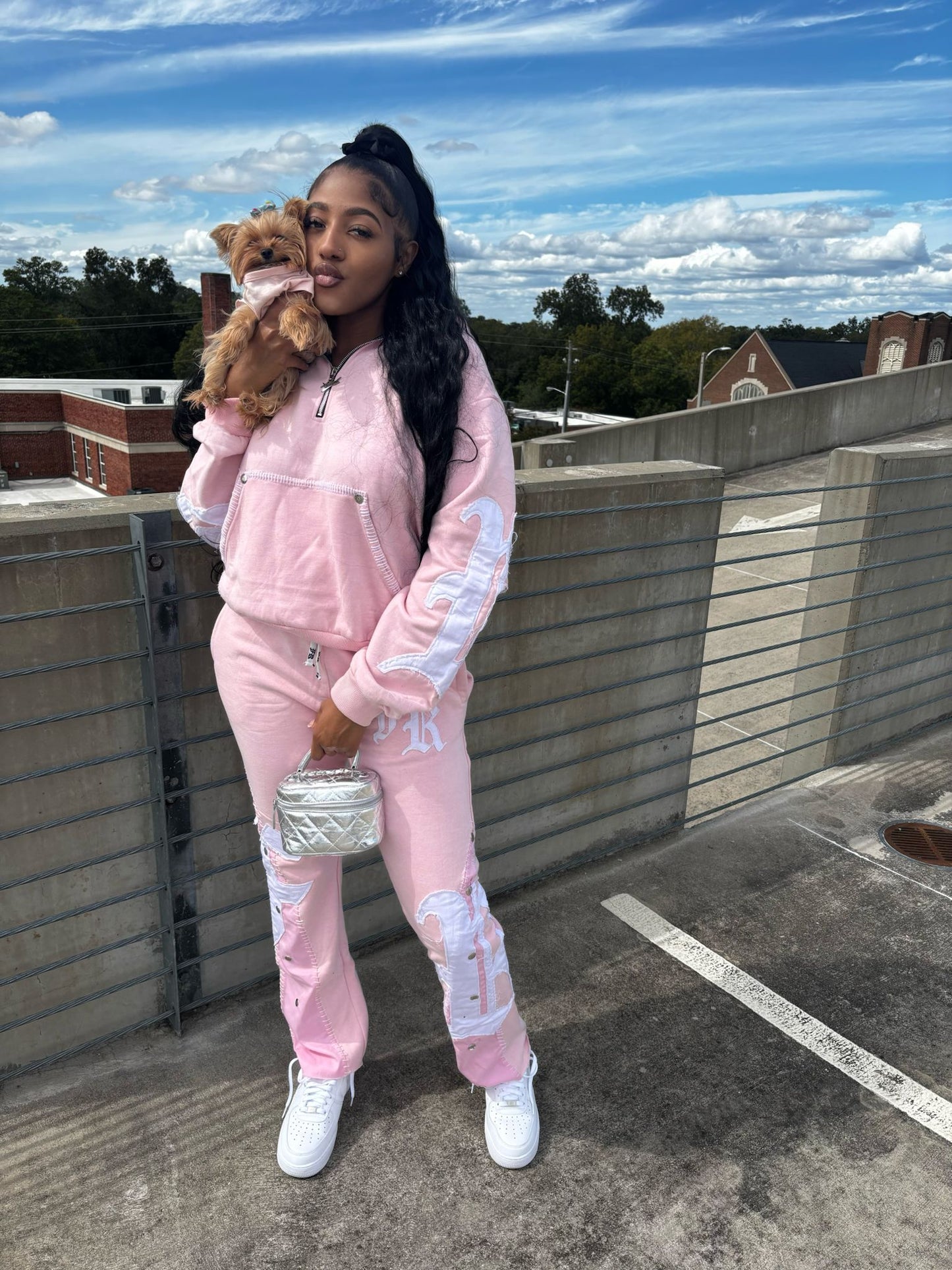 ACID WASH JOGGING SET