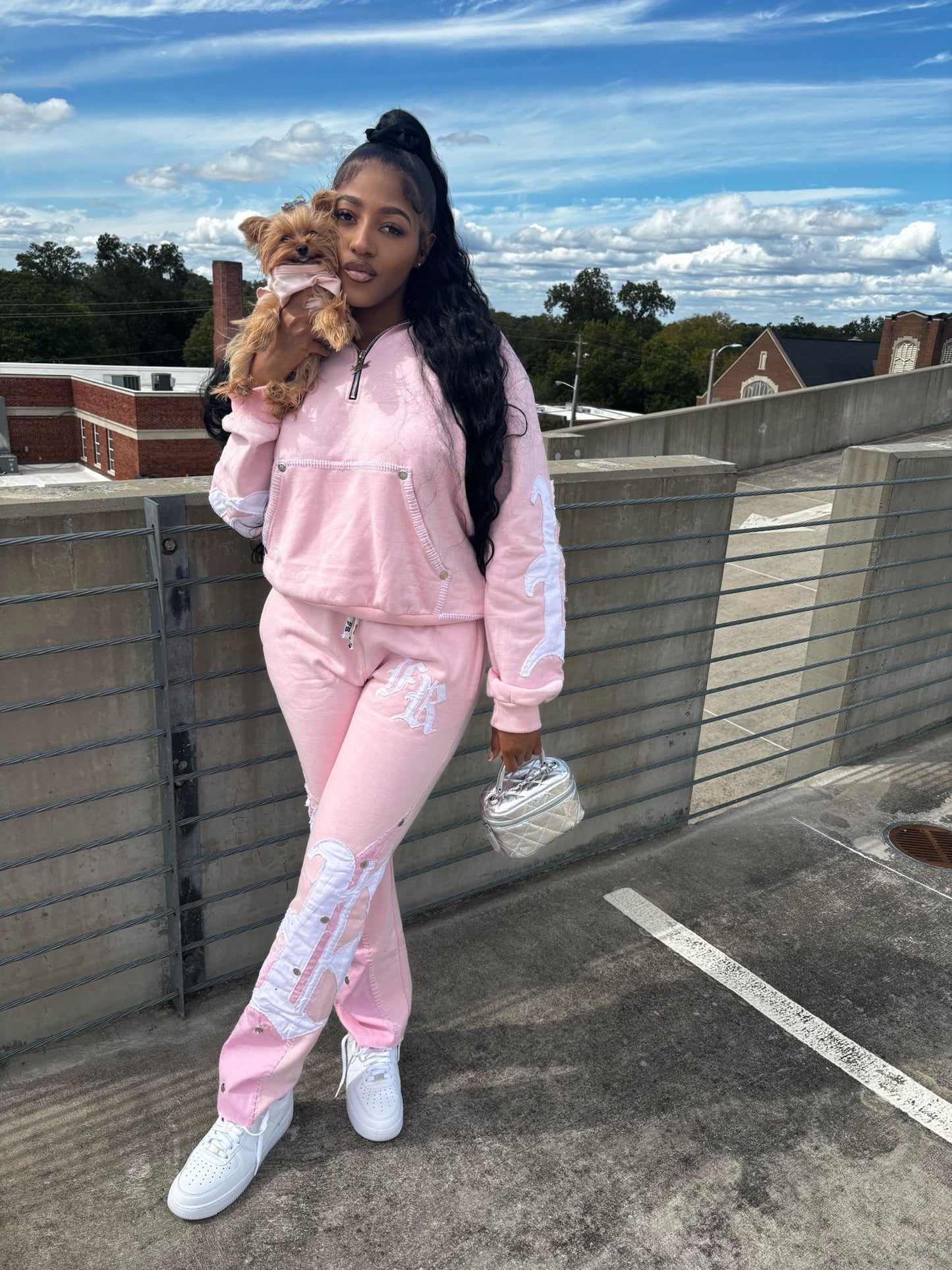 ACID WASH JOGGING SET