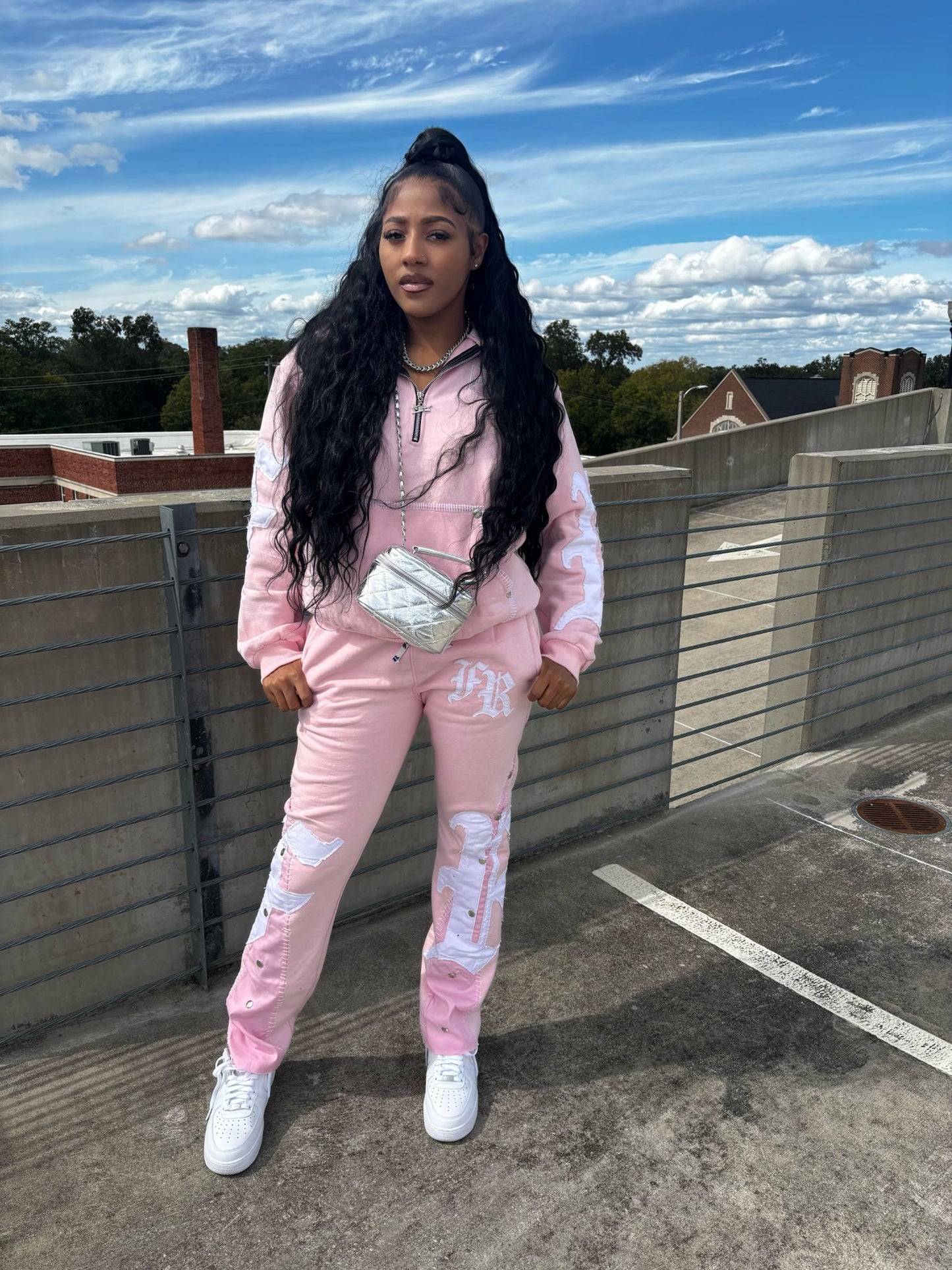 ACID WASH JOGGING SET