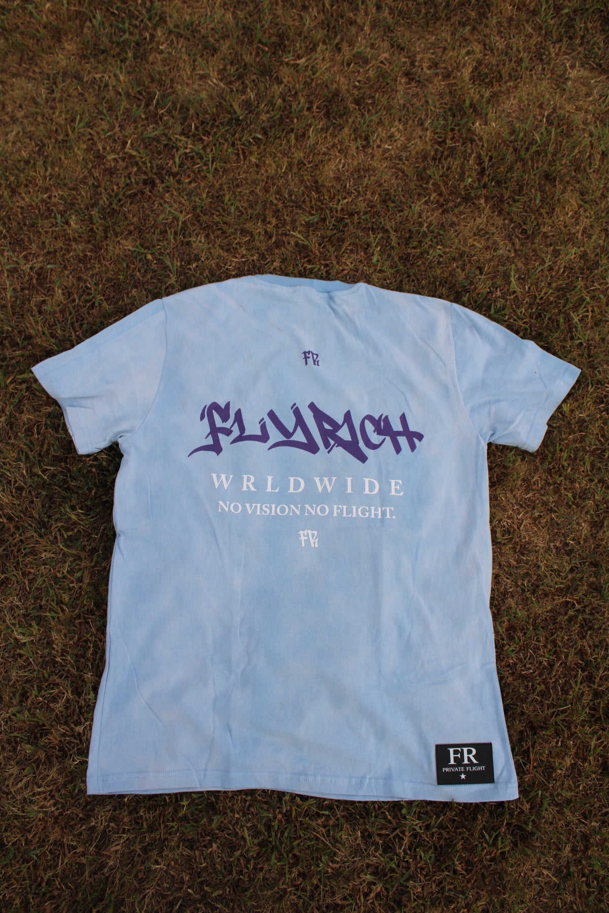 FLYRICH PRIVATE FLIGHT GRAPHIC TEE