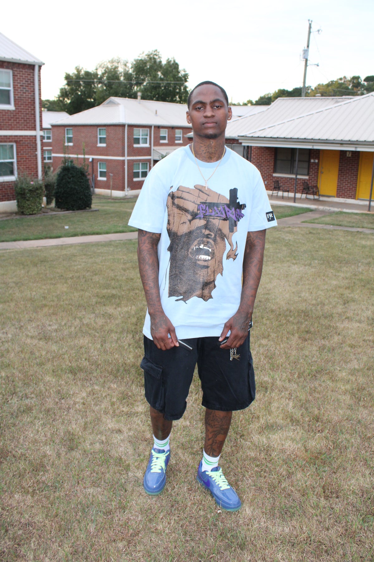 FLYRICH PRIVATE FLIGHT GRAPHIC TEE