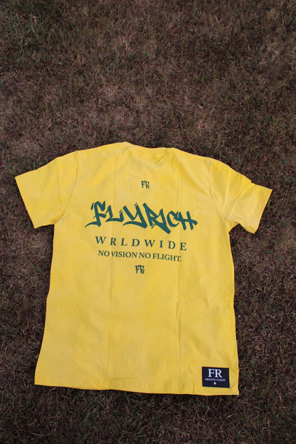 FLYRICH PRIVATE FLIGHT GRAPHIC TEE