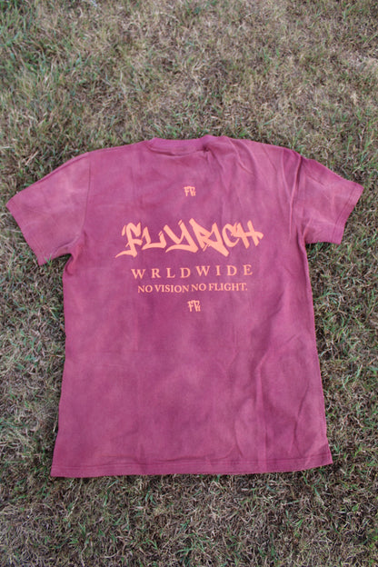 FLYRICH PRIVATE FLIGHT GRAPHIC TEE